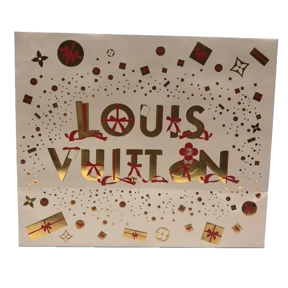 Louis Vuitton Limited Edition Holiday Gift Bag Large 19x9x16